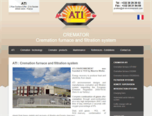 Tablet Screenshot of cremator-ati.com